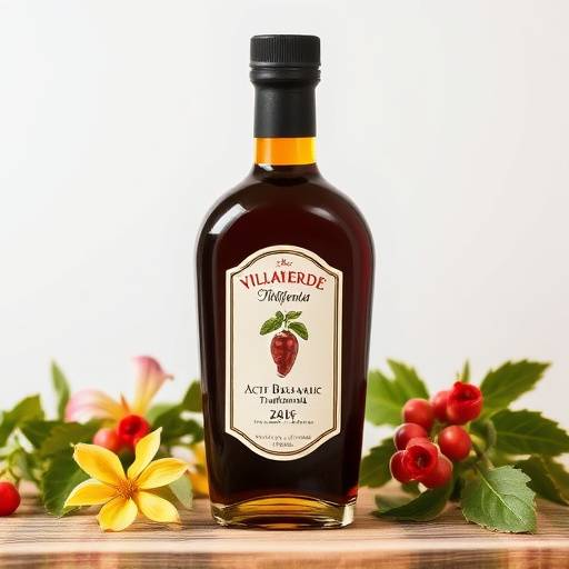 Bottiglia di Aceto Balsamico Tradizionale di Modena DOP dell'Acetaia Villaverde