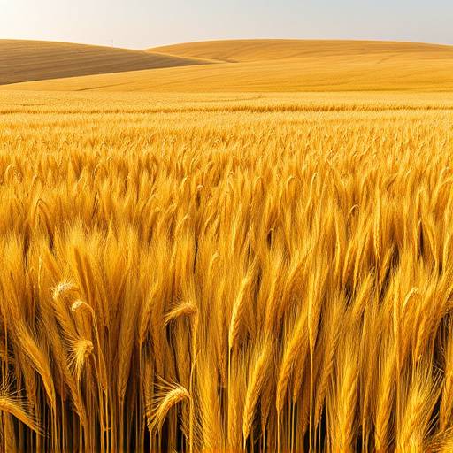 Campi di grano dorati in Puglia