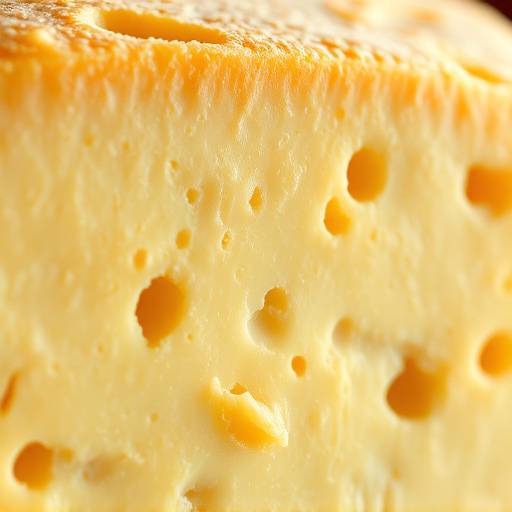 Fotografia ravvicinata di una forma di Parmigiano Reggiano DOP stagionato 36 mesi, che mostra la sua consistenza granulosa e il colore giallo paglierino.