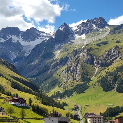 Paesaggio montano della Valle d'Aosta