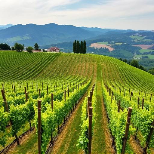 Vigneti nelle Langhe in Piemonte