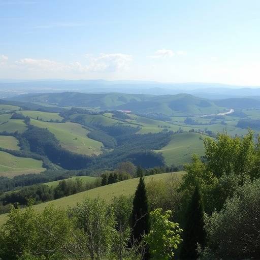 Vista panoramica delle colline marchigiane